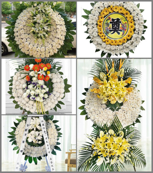 浙江省宁波北仑区霞浦街道书院村花圈速递